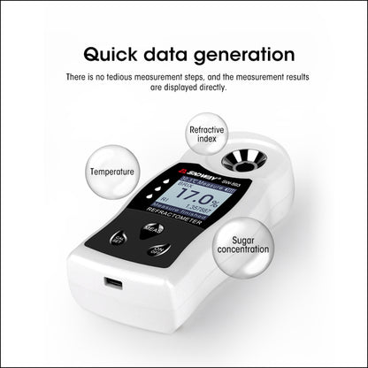 SNDWAY SW-593 Digital Refractometer Sugar Brix Meter Rechargeable Wine Beer Alcohol Drink Fruit Sugar Concentration Meter - Digital Refractometer by SNDWAY | Online Shopping South Africa | PMC Jewellery | Buy Now Pay Later Mobicred