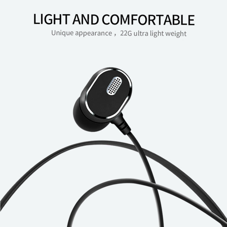 DM-22 Magnetic Bluetooth Earphone DM-22 Neckband Sport headset with Mic Wireless Handsfree Earphoness(Black) - Neck-mounted Earphone by PMC Jewellery | Online Shopping South Africa | PMC Jewellery