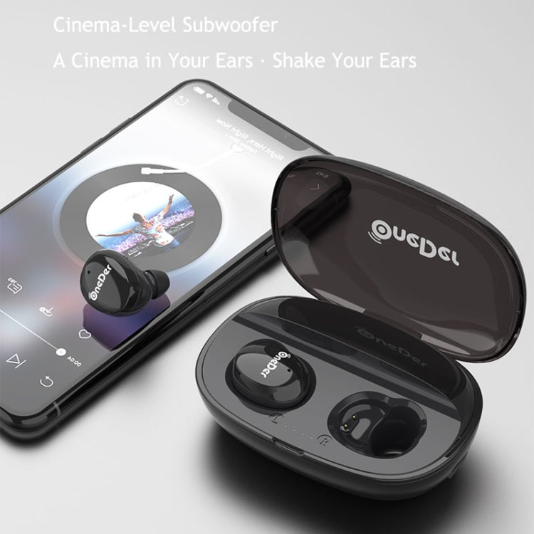 OneDer W12 Wireless Earphone with Waterproof IPX5 HD Stereo Sound TWS Bluetooth Earphone(White) - TWS Earphone by OneDer | Online Shopping South Africa | PMC Jewellery | Buy Now Pay Later Mobicred