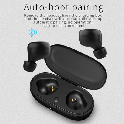 TWS-A1 TWS Bluetooth 5.0 Mini Invisible Sports Music Earphone with Charging Box & Microphone (White) - TWS Earphone by PMC Jewellery | Online Shopping South Africa | PMC Jewellery