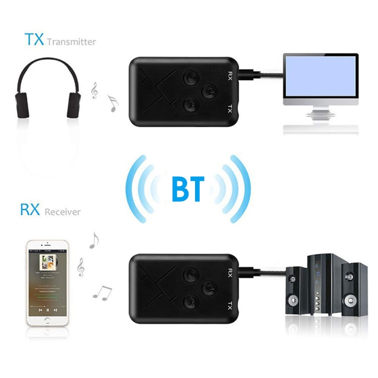 JDEX-TX10 Wireless 2-in-1 3.5mm Bluetooth 4.2 Audio Receiver And Transmitter Adapter - Audio Receiver Transmitter by PMC Jewellery | Online Shopping South Africa | PMC Jewellery