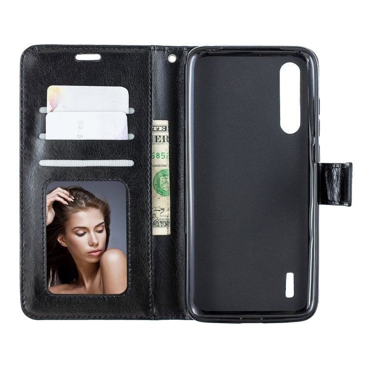 For Xiaomi Mi 9 Lite / CC9 Crazy Horse Texture Horizontal Flip Leather Case with Holder & Card Slots & Wallet & Photo Frame(Black) - Xiaomi Cases by PMC Jewellery | Online Shopping South Africa | PMC Jewellery