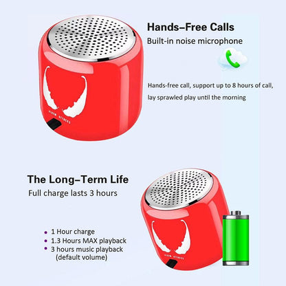 M9 Bluetooth5.0 Subwoofer Portable Speaker Aluminium Alloy Body Music Player(Red) - Mini Speaker by PMC Jewellery | Online Shopping South Africa | PMC Jewellery