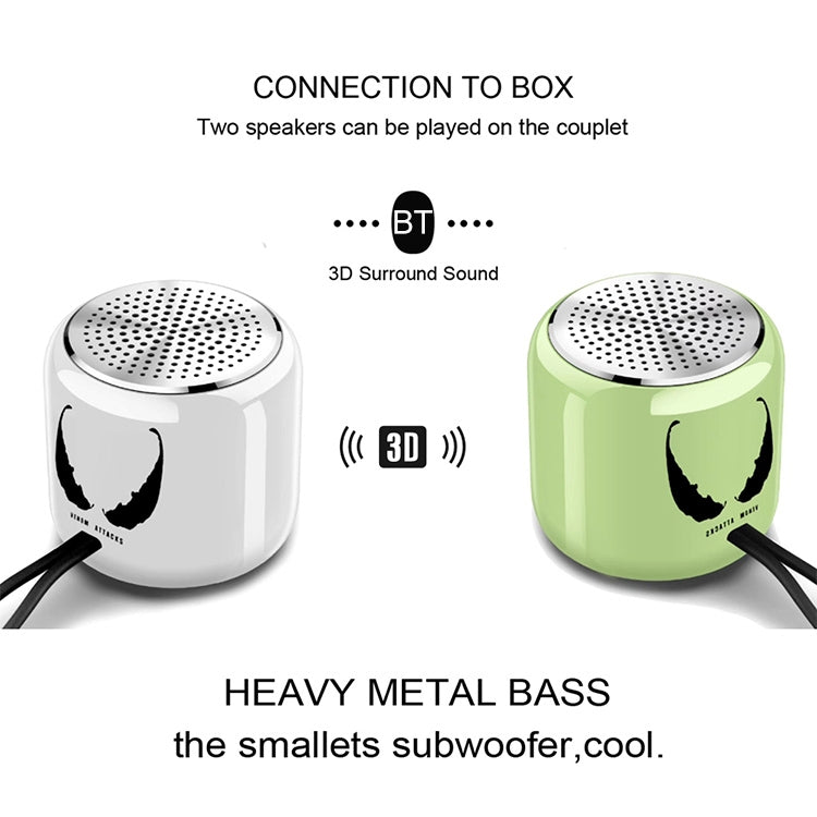 M9 Bluetooth5.0 Subwoofer Portable Speaker Aluminium Alloy Body Music Player(White) - Mini Speaker by PMC TechLife | Online Shopping South Africa | PMC TechLife