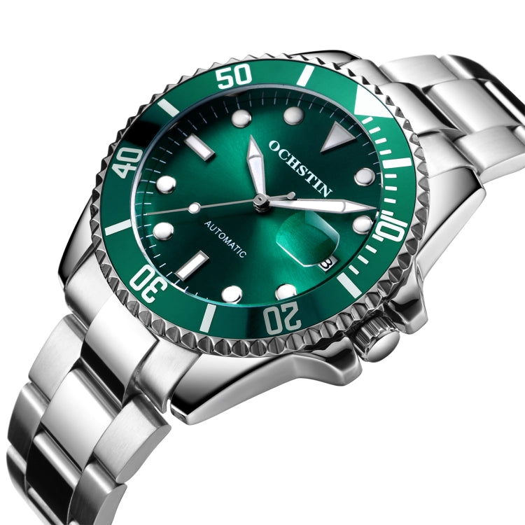 OCHSTIN 6126 Water Ghost Full Automatic Solid Stainless Steel Men Mechanical Watch Waterproof Night Light(Green) - Sport Watches by OCHSTIN | Online Shopping South Africa | PMC Jewellery | Buy Now Pay Later Mobicred