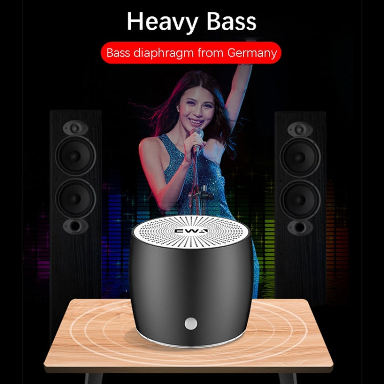 EWA A103 Portable Bluetooth Speaker Wireless Heavy Bass Bomm Box Subwoofer Phone Call Surround Sound Bluetooth Shower Speaker(Rose Gold) - Mini Speaker by EWA | Online Shopping South Africa | PMC Jewellery