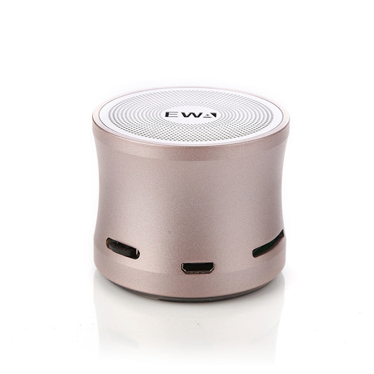 EWA A109M  Portable Bluetooth Speaker Wireless Heavy Bass Bomm Box Subwoofer Phone Call Surround Sound Bluetooth Shower Speaker(Gold) - Mini Speaker by EWA | Online Shopping South Africa | PMC Jewellery | Buy Now Pay Later Mobicred