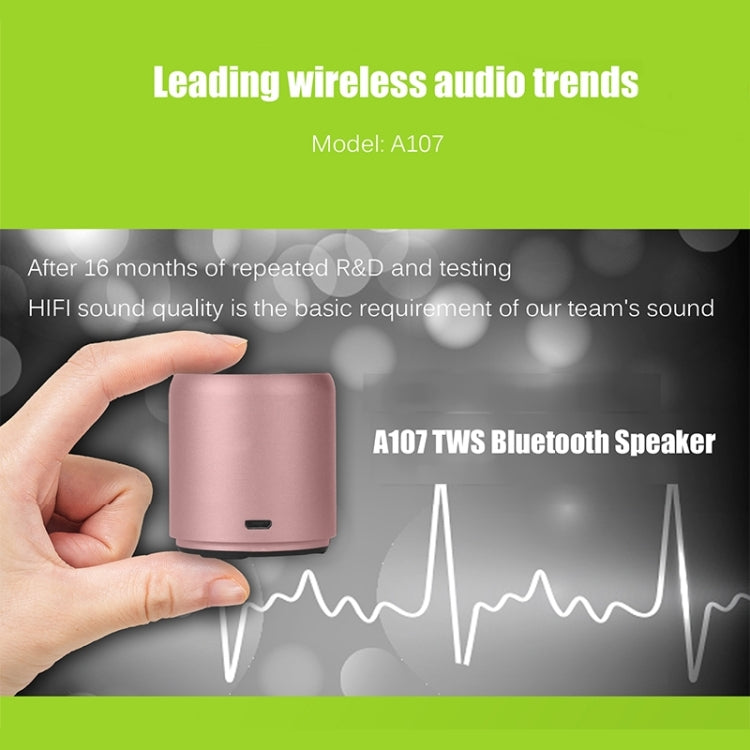 EWA A107 TWS Portable Super Mini Subwoofer Waterproof Bluetooth Speaker(Black) - free shipping - PMC TechLife - Order now!