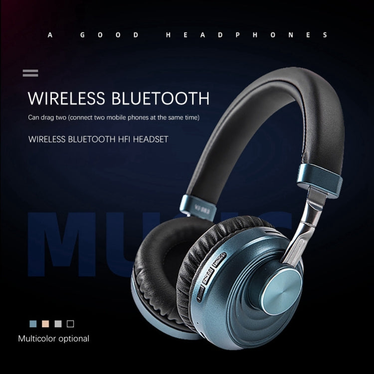 VJ083 Folding Wireless Headset Bluetooth Competitive Game Music Sports Plug Cartoon Wireless Headset(Gray) - Headset & Headphone by PMC TechLife | Online Shopping South Africa | PMC TechLife