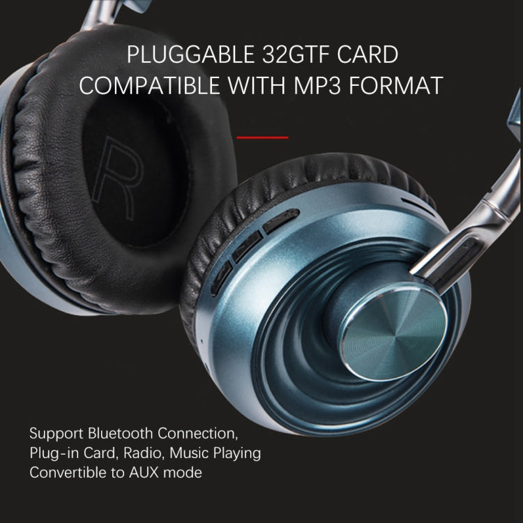 VJ083 Folding Wireless Headset Bluetooth Competitive Game Music Sports Plug Cartoon Wireless Headset(Gray) - Headset & Headphone by PMC TechLife | Online Shopping South Africa | PMC TechLife