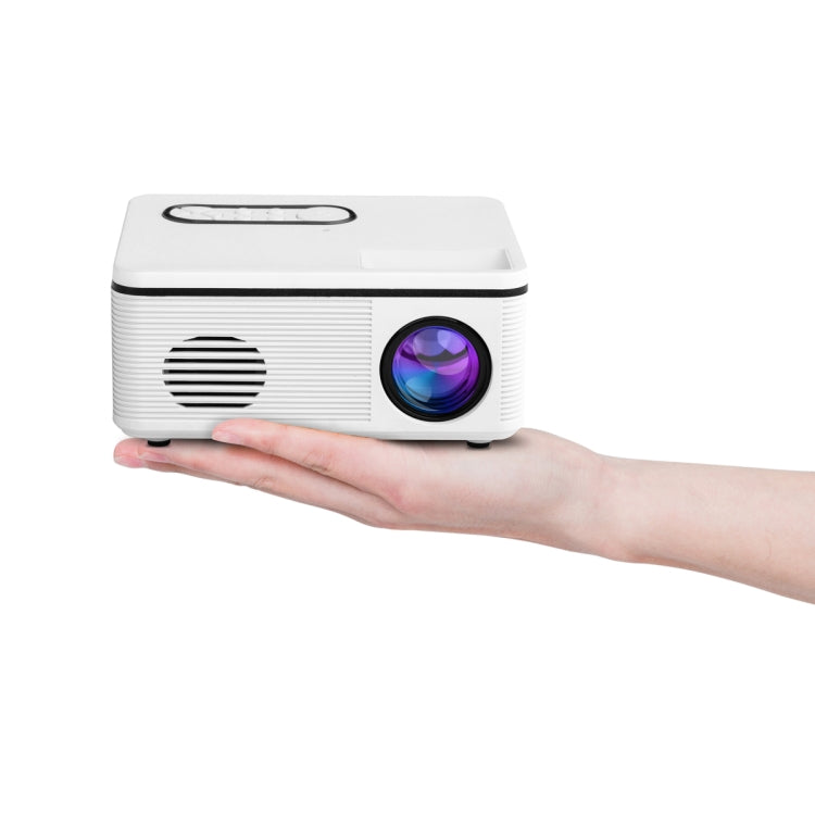 S361 80 lumens 320 x 240 Pixel Portable Mini Projector, Support 1080P, EU Plug(White) - LED Projector by PMC Jewellery | Online Shopping South Africa | PMC Jewellery