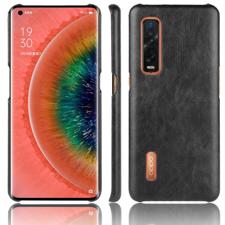 For Oppo Find X2 Pro Shockproof Litchi Texture PC + PU Case(Black) - free shipping - PMC TechLife - Order now!