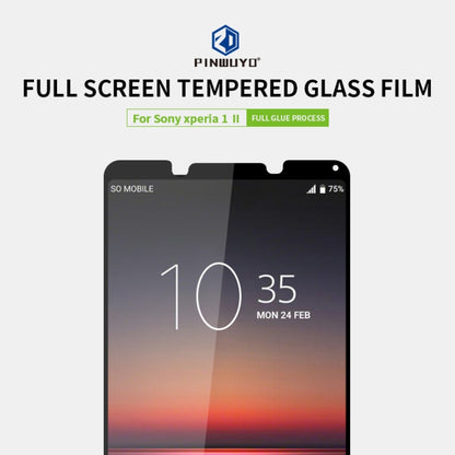 For Sony Xperia 1 II PINWUYO 9H 2.5D Full Screen Tempered Glass Film(Black) - Sony Tempered Glass by PINWUYO | Online Shopping South Africa | PMC Jewellery | Buy Now Pay Later Mobicred