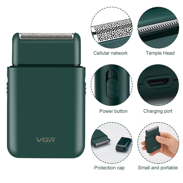 VGR V-390 5W USB Portable Reciprocating Electric Shaver (Black) - Electric Shavers by VGR | Online Shopping South Africa | PMC Jewellery | Buy Now Pay Later Mobicred