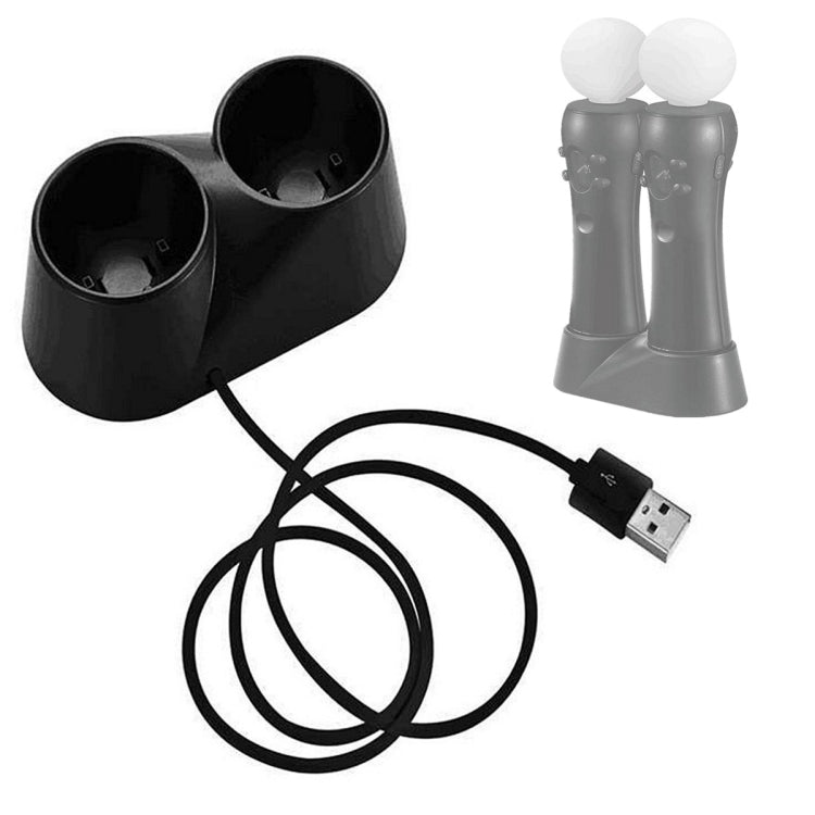 VR Controller Charger Dual USB Dock Game Charging Station Stand for PS4 PSVR Move Tool - free shipping - PMC TechLife - Order now!