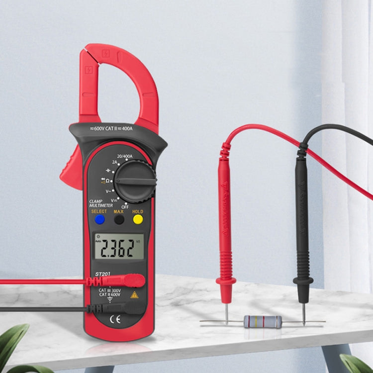 ANENG ST201 AC And DC Digital Clamp Multimeter Voltage And Current Measuring Instrument Tester(Red) - free shipping - PMC TechLife - Order now!