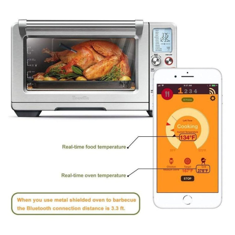 BBQ Kitchen Wireless Bluetooth Smart Food Oven Thermometer - free shipping - PMC TechLife - Order now!