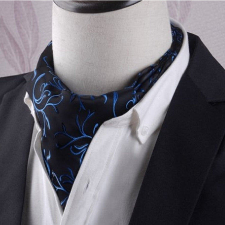 Gentleman's Style Polyester Jacquard Men's Trendy Scarf Fashion Dress Suit Shirt British Style Scarf(L230) - Scarf by PMC Jewellery | Online Shopping South Africa | PMC Jewellery