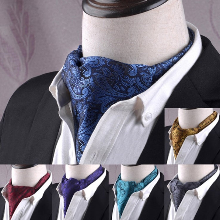 Gentleman's Style Polyester Jacquard Men's Trendy Scarf Fashion Dress Suit Shirt British Style Scarf(L235) - Scarf by PMC Jewellery | Online Shopping South Africa | PMC Jewellery