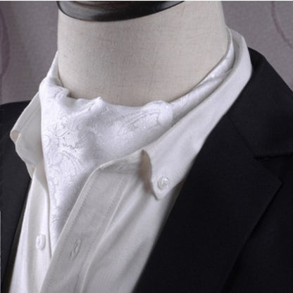 Gentleman's Style Polyester Jacquard Men's Trendy Scarf Fashion Dress Suit Shirt British Style Scarf(L242) - Scarf by PMC Jewellery | Online Shopping South Africa | PMC Jewellery