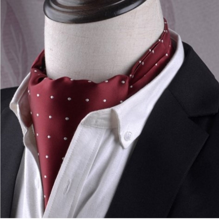 Gentleman's Style Polyester Jacquard Men's Trendy Scarf Fashion Dress Suit Shirt British Style Scarf(L245) - Scarf by PMC Jewellery | Online Shopping South Africa | PMC Jewellery