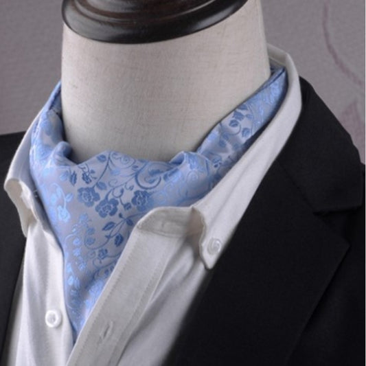 Gentleman's Style Polyester Jacquard Men's Trendy Scarf Fashion Dress Suit Shirt British Style Scarf(L255) - Scarf by PMC Jewellery | Online Shopping South Africa | PMC Jewellery