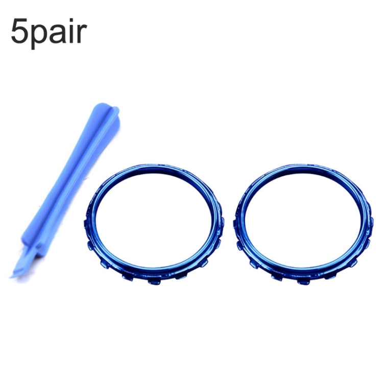 For Xbox One Elite 5pairs 3D Replacement Ring + Screwdriver Handle Accessories, Colour:Blue Plating - XBOX Spare Parts by PMC TechLife | Online Shopping South Africa | PMC TechLife