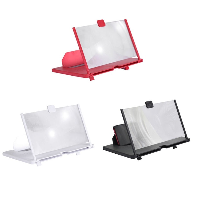 12 Inch Pull-Out Mobile Phone Screen Magnifier 3D Desktop Stand, Style:Blu-ray Model(Red) - Screen Magnifier by PMC TechLife | Online Shopping South Africa | PMC TechLife