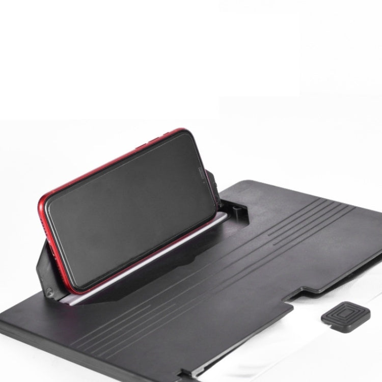 12 Inch Pull-Out Mobile Phone Screen Magnifier 3D Desktop Stand, Style:HD Model(Red) - Screen Magnifier by PMC TechLife | Online Shopping South Africa | PMC TechLife