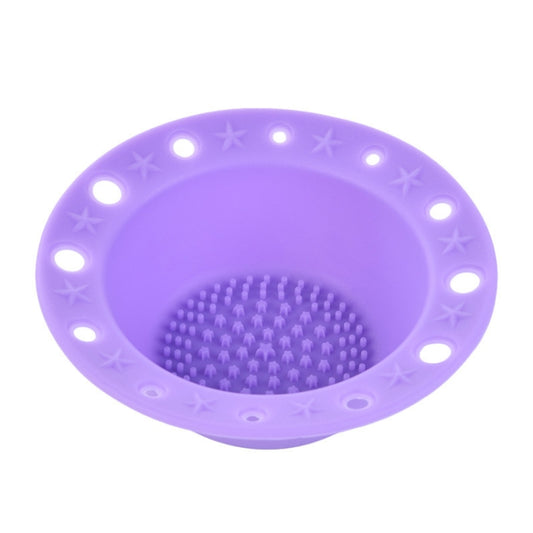 Beauty Tools Silicone Brush Tray Makeup Brush Special Cleaning Bowl(Purple) - Tools by PMC Jewellery | Online Shopping South Africa | PMC Jewellery