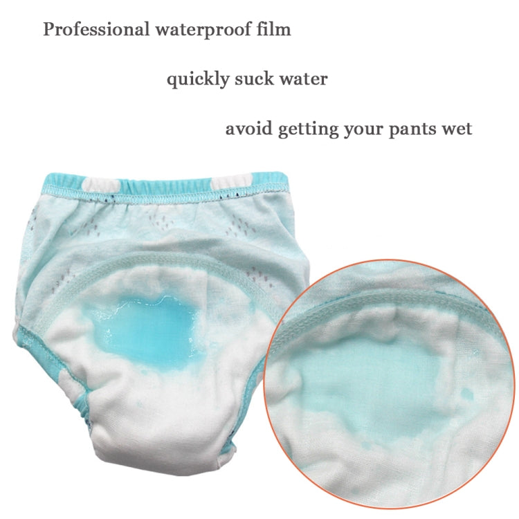 6 Layer Baby Diaper Waterproof  Reusable Cloth Diapers Baby Cotton Training  Underwear Pants Diaper M（6-12KG）(Trojan) - Children Underwear by PMC Jewellery | Online Shopping South Africa | PMC Jewellery