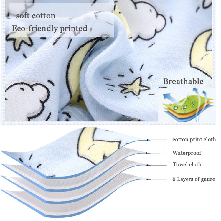 6 Layer Baby Diaper Waterproof  Reusable Cloth Diapers Baby Cotton Training  Underwear Pants Diaper L（12-18KG）(Camera) - Children Underwear by PMC Jewellery | Online Shopping South Africa | PMC Jewellery