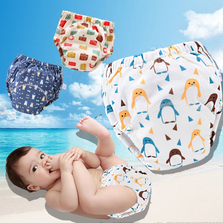 6 Layer Baby Diaper Waterproof  Reusable Cloth Diapers Baby Cotton Training  Underwear Pants Diaper L（12-18KG）(Giraffe) - Children Underwear by PMC Jewellery | Online Shopping South Africa | PMC Jewellery