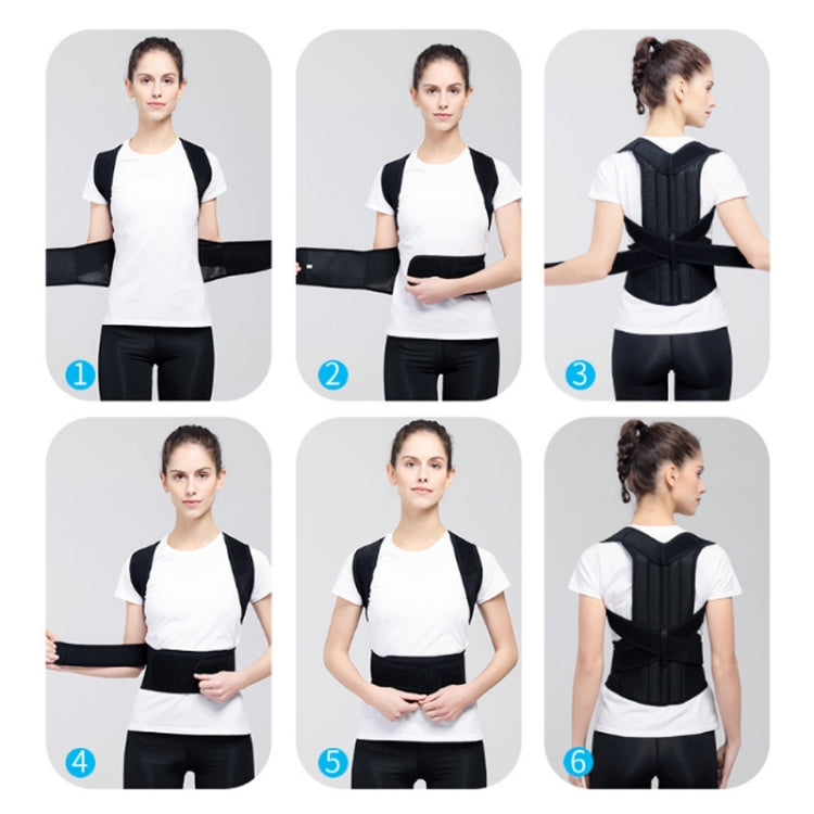 Kyphosis Correction Belt Spine Back Fixation Belt Correction Clothing, Size:L(Black) - Corrector by PMC Jewellery | Online Shopping South Africa | PMC Jewellery