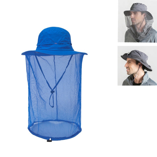 Summer Outdoor Sports Anti-mosquito Net Sun Hat Fisherman Hat, Size:L(Colour Blue) - Peaked Cap by PMC Jewellery | Online Shopping South Africa | PMC Jewellery