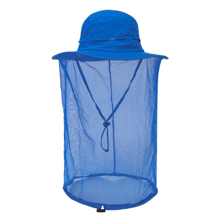 Summer Outdoor Sports Anti-mosquito Net Sun Hat Fisherman Hat, Size:L(Colour Blue) - Peaked Cap by PMC Jewellery | Online Shopping South Africa | PMC Jewellery