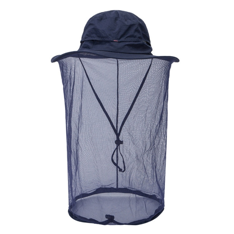 Summer Outdoor Sports Anti-mosquito Net Sun Hat Fisherman Hat, Size:L(Royal Blue) - Peaked Cap by PMC Jewellery | Online Shopping South Africa | PMC Jewellery