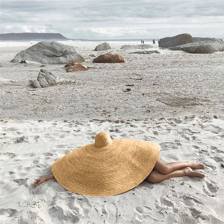 Oversized Fashion Straw Weaving Beach Sunshade Hat, Suitable for Head Circumference: 58-62cm - Peaked Cap by PMC Jewellery | Online Shopping South Africa | PMC Jewellery