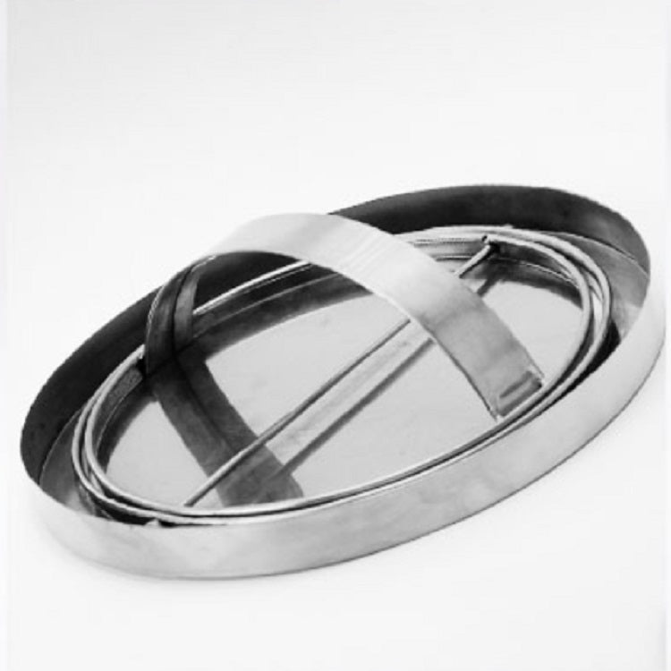Embedded Type Stainless Steel Swing Cover Flip Kitchen Countertop Trash Can Lid  Cap, Size:Square 16.2x22.7cm(Silver) - Trash Bin & Bags by PMC TechLife | Online Shopping South Africa | PMC TechLife | Buy Now Pay Later Mobicred