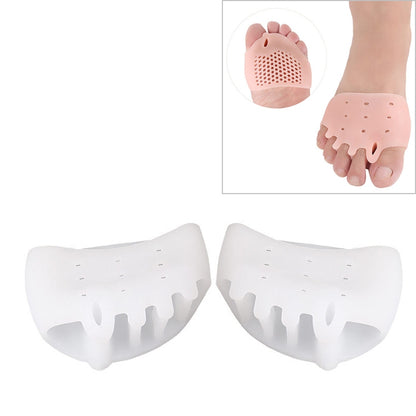 1 Pair SEBS Five-hole Honeycomb Hallux Valgus Toe Correction Front Pad(White) - Corrector by PMC Jewellery | Online Shopping South Africa | PMC Jewellery