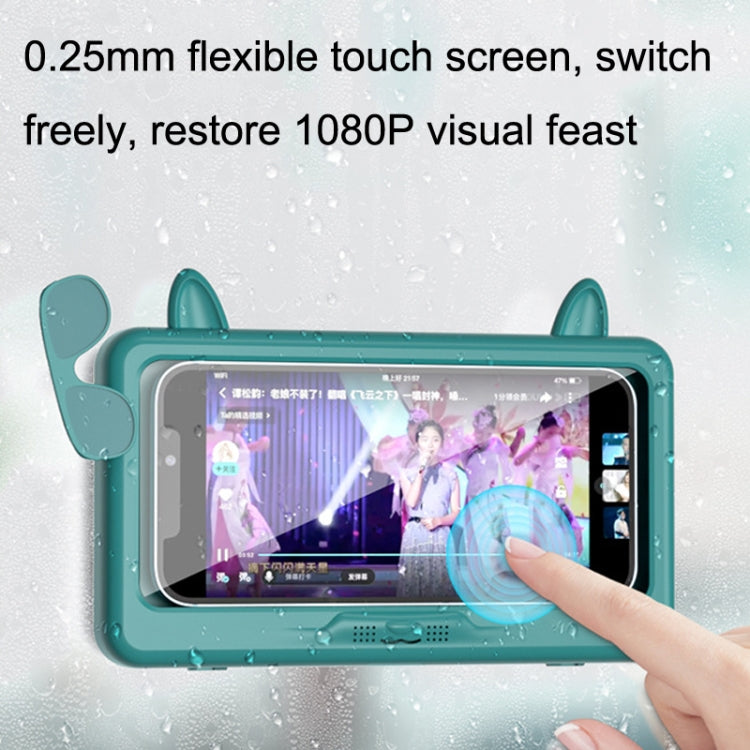 Bathroom Waterproof Mobile Phone Holder Bathing Watch TV Removable Touch Screen Phone Case(Pink) - Hand-Sticking Bracket by PMC TechLife | Online Shopping South Africa | PMC TechLife