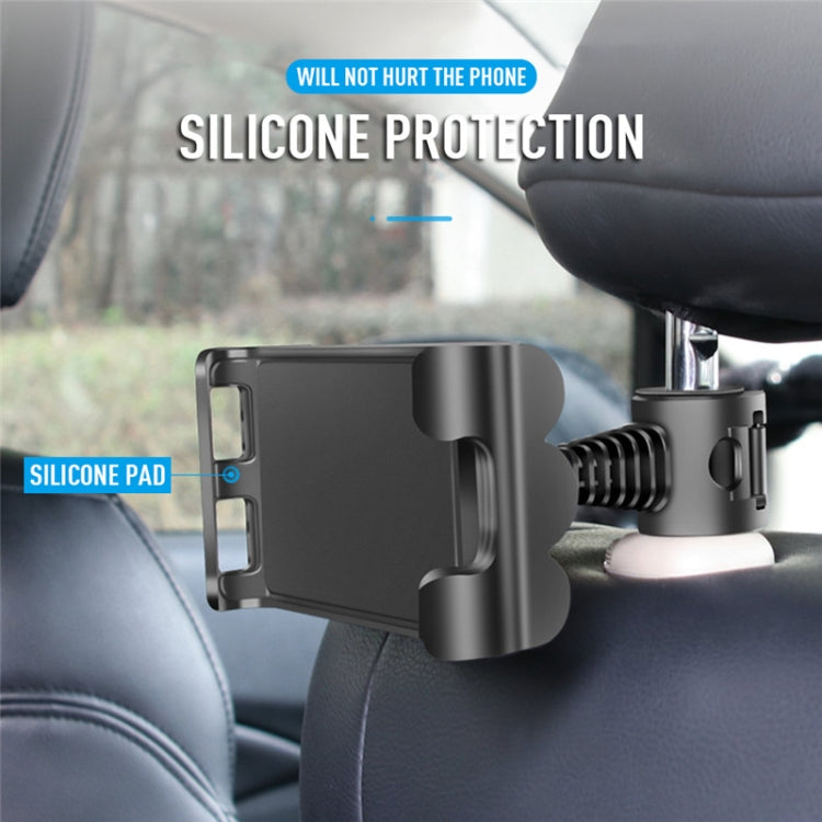 Universal Adjustable Car Tablet Stand Holder Car Seat Back Bracket For 4-11 Inch Tablet(Black) - Car Holders by PMC TechLife | Online Shopping South Africa | PMC TechLife