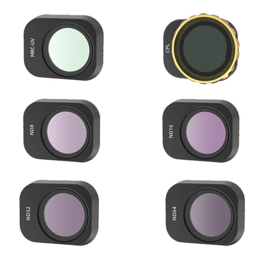 JSR For Mini 3 Pro Camera Filters, Style:6 In 1 UV+CPL+ND8+ND16+ND32+ND64 - Lens Filter by JSR | Online Shopping South Africa | PMC Jewellery | Buy Now Pay Later Mobicred