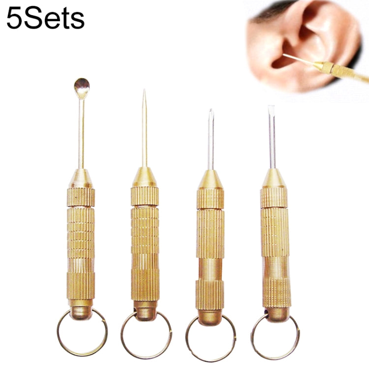 5 Sets 4 in 1 Multifunctional Portable Ear Spoon Tools - Ear Care Tools by PMC TechLife | Online Shopping South Africa | PMC TechLife