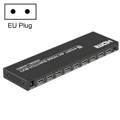 FJGEAR FJ-4K801 4K 8 In 1 Out HDMI HD Video Switcher, Plug Type:EU Plug(Black) - Switch by FJGEAR | Online Shopping South Africa | PMC Jewellery | Buy Now Pay Later Mobicred