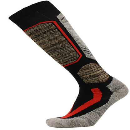 Ski Socks Outdoor Sports Thick Long Sweat-absorbent Warm Hiking Socks, Size:40-45(Black) - High Knee Socks by PMC Jewellery | Online Shopping South Africa | PMC Jewellery