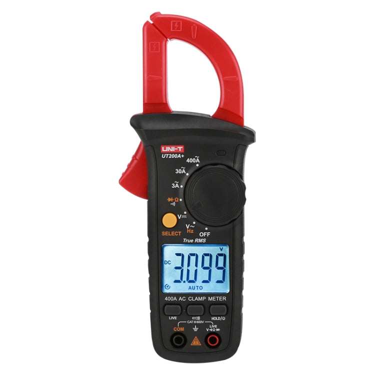 UNI-T  UT200A+ 400A Digital Clamp Multimeter AC/DC Voltage Detector Frequency Resistance Tester - free shipping - PMC TechLife - Order now!
