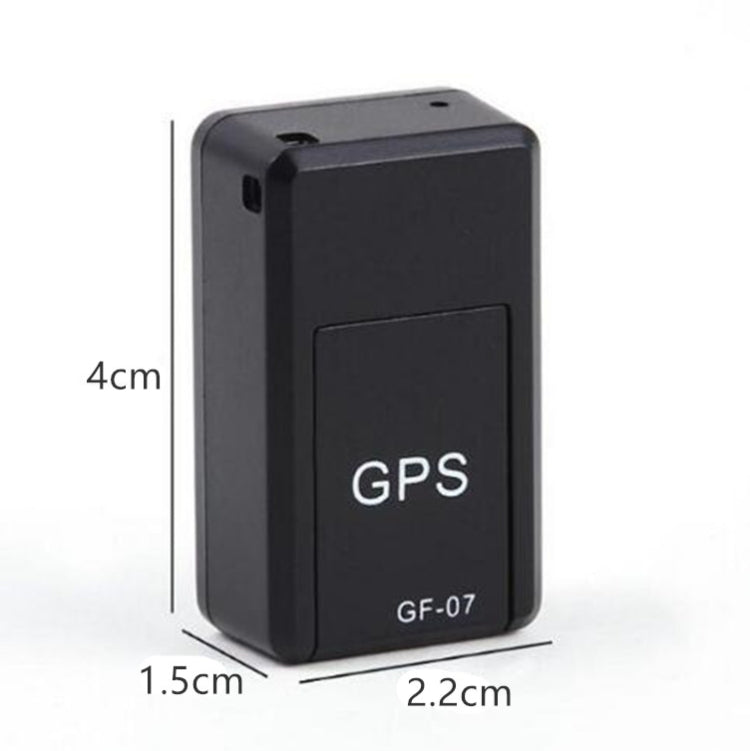 GF07 Locator Mini GPS Tracking Strong Magnetic Positioning Adsorption Anti Lost Device Voice Control Recordable(Black) - Personal Tracker by PMC Jewellery | Online Shopping South Africa | PMC Jewellery