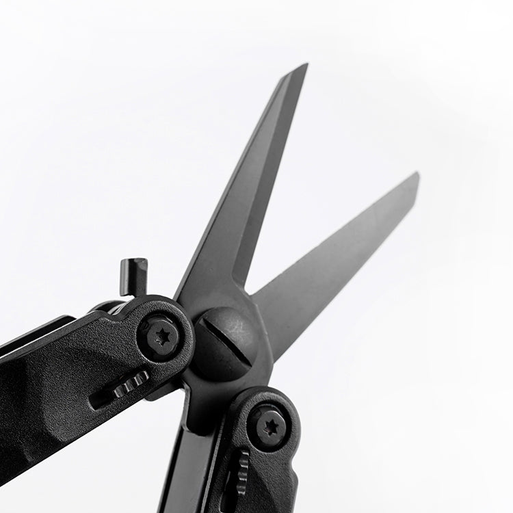 10 in 1 Outdoor Camping Survival Tool Foldable Multifunctional Pocket Scissors(Black) - Emergency Tools by PMC Jewellery | Online Shopping South Africa | PMC Jewellery