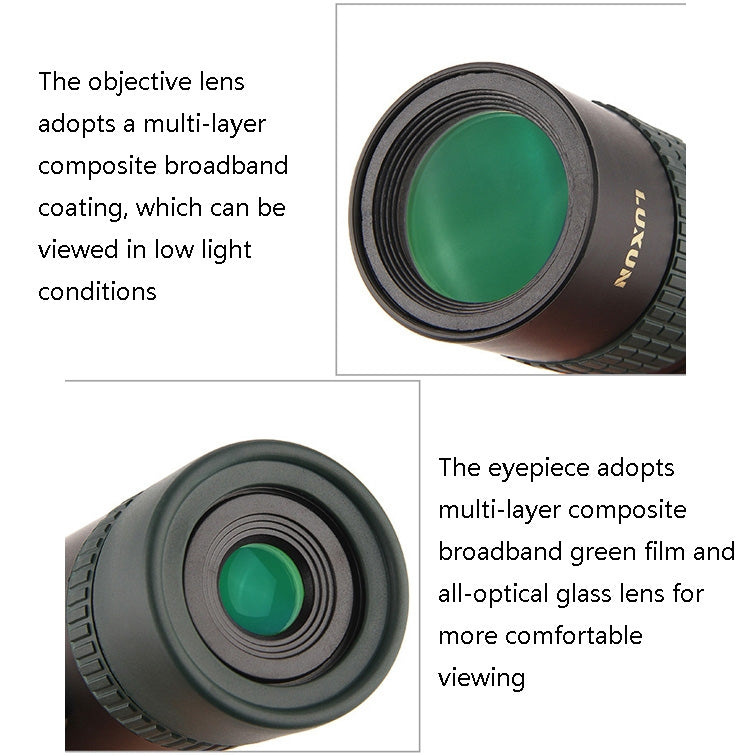LUXUN 8-24X30 Shimmer Night Vision Single-Cylinder Variation Telescope with Phone Clip & Tripod - Telescope & Microscope by PMC TechLife | Online Shopping South Africa | PMC TechLife